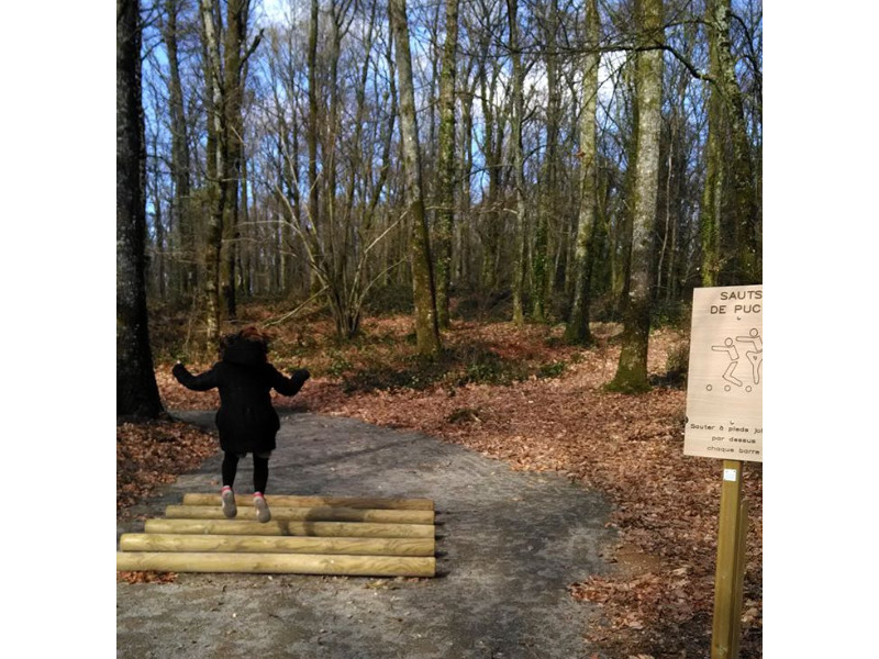 Jeux pour enfants et parcours sportif au bois Meunier Velay