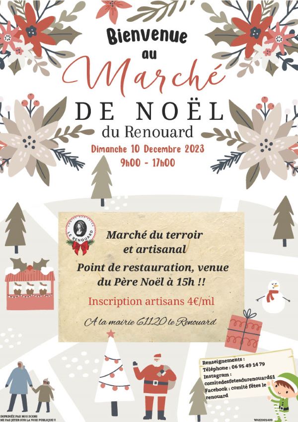 Marché de Noël au Renouard Comité des Fêtes