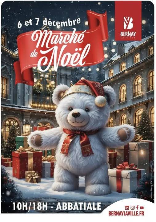06-07.12_marché de Noël - abbatiale - Bernay (affiche)