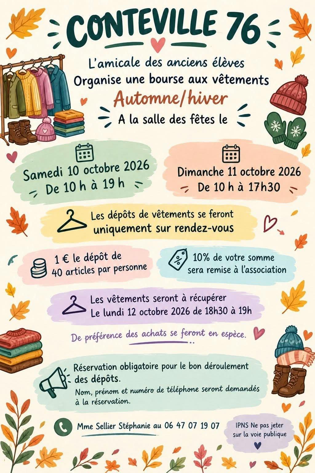 10-11octo vente de vetements - ©Amicale des anciens élèves 10-11octo vente de vetements