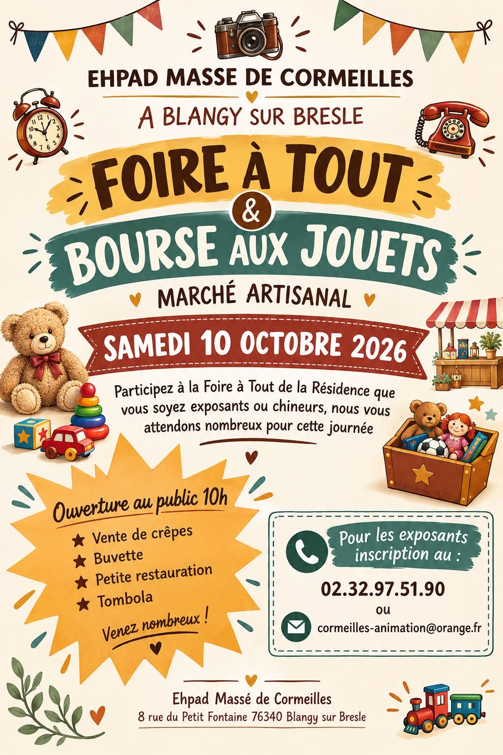 10 octobre - foire a tout - ©Boutique des seniors-2026 10 octobre - foire a tout