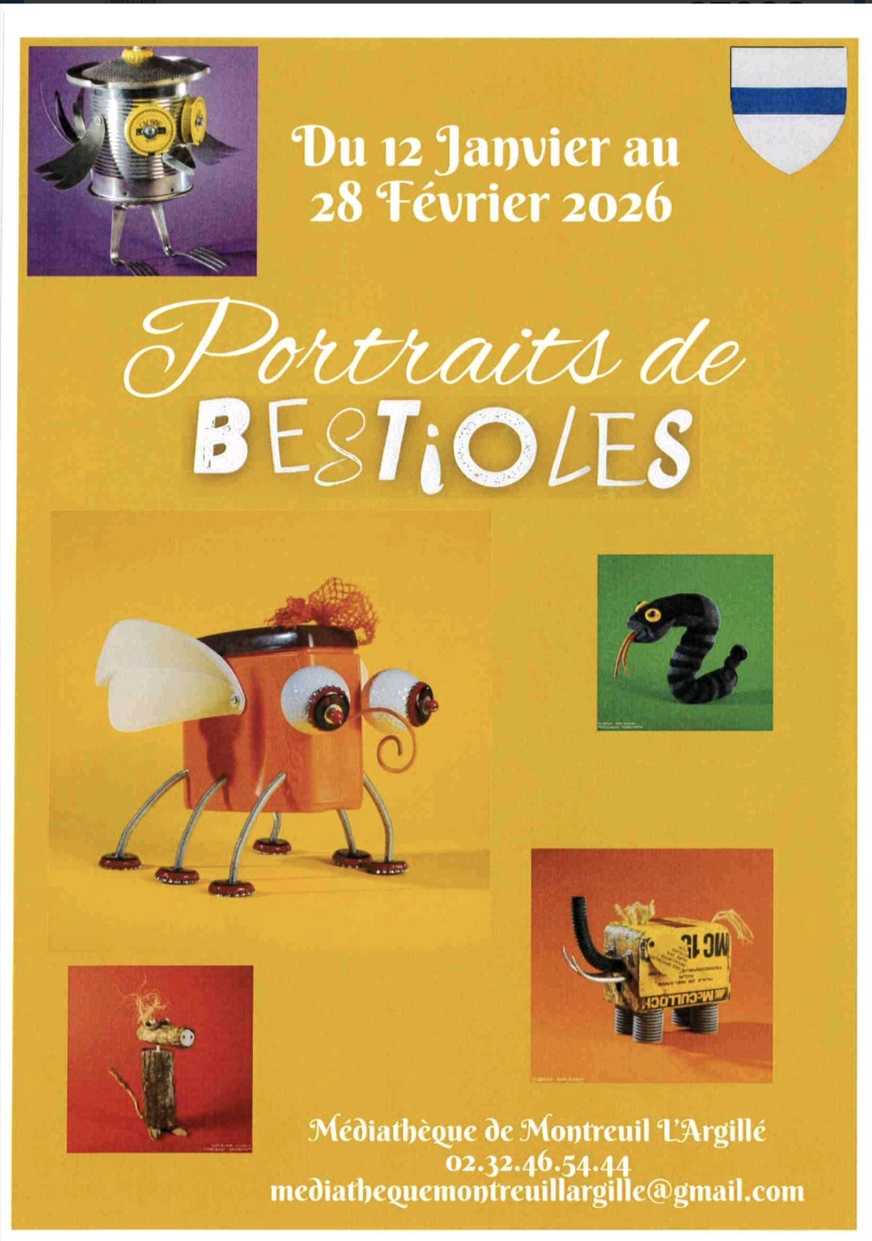 12.01-28.02_expo 'Portraits de bestioles' - médiathèque - Montreuil-l'Argillé