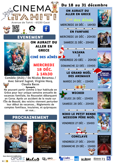 Cinéma : "En Fanfare" Du 18 au 21 déc 2024