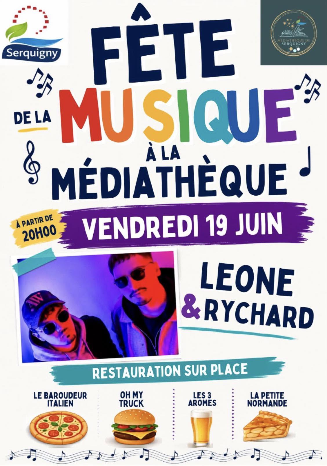 19.06_fête de la musique - médiathèque - Serquigny (affiche)