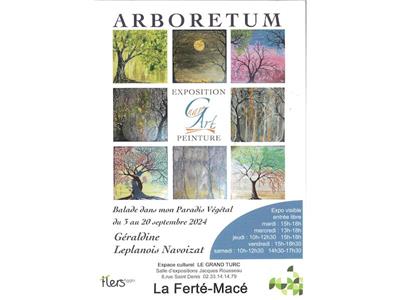 Exposition de peintures "Arboretum" de Géraldine Leplanois Navoizat