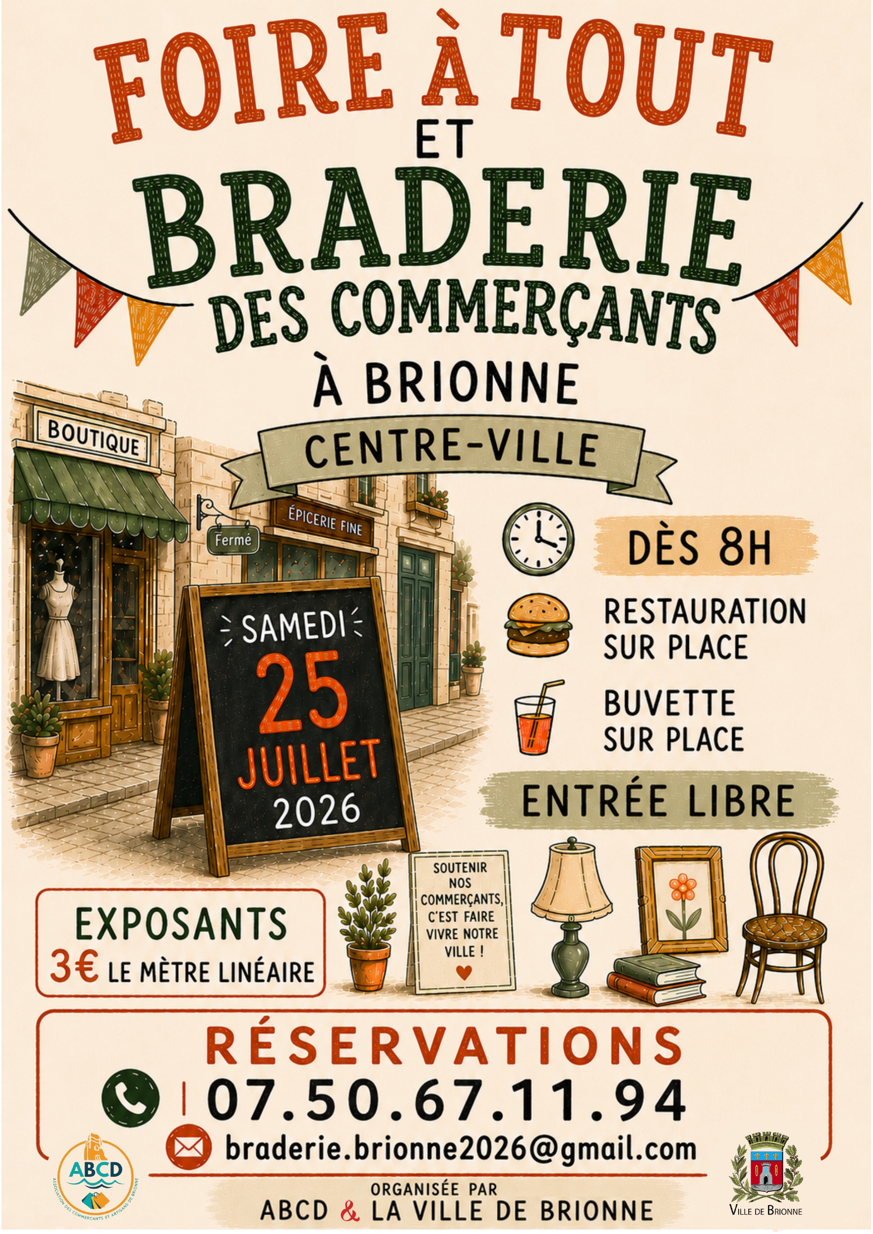 25.07_Foire à tout et braderie des commerçants - Brionne