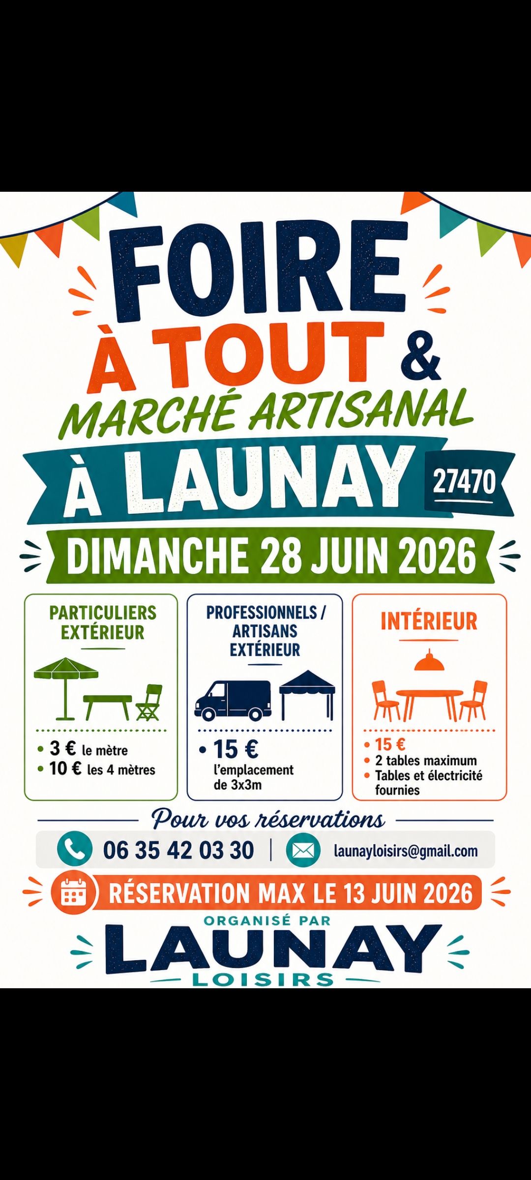28.06_foire à tout et marché artisanal - Launay