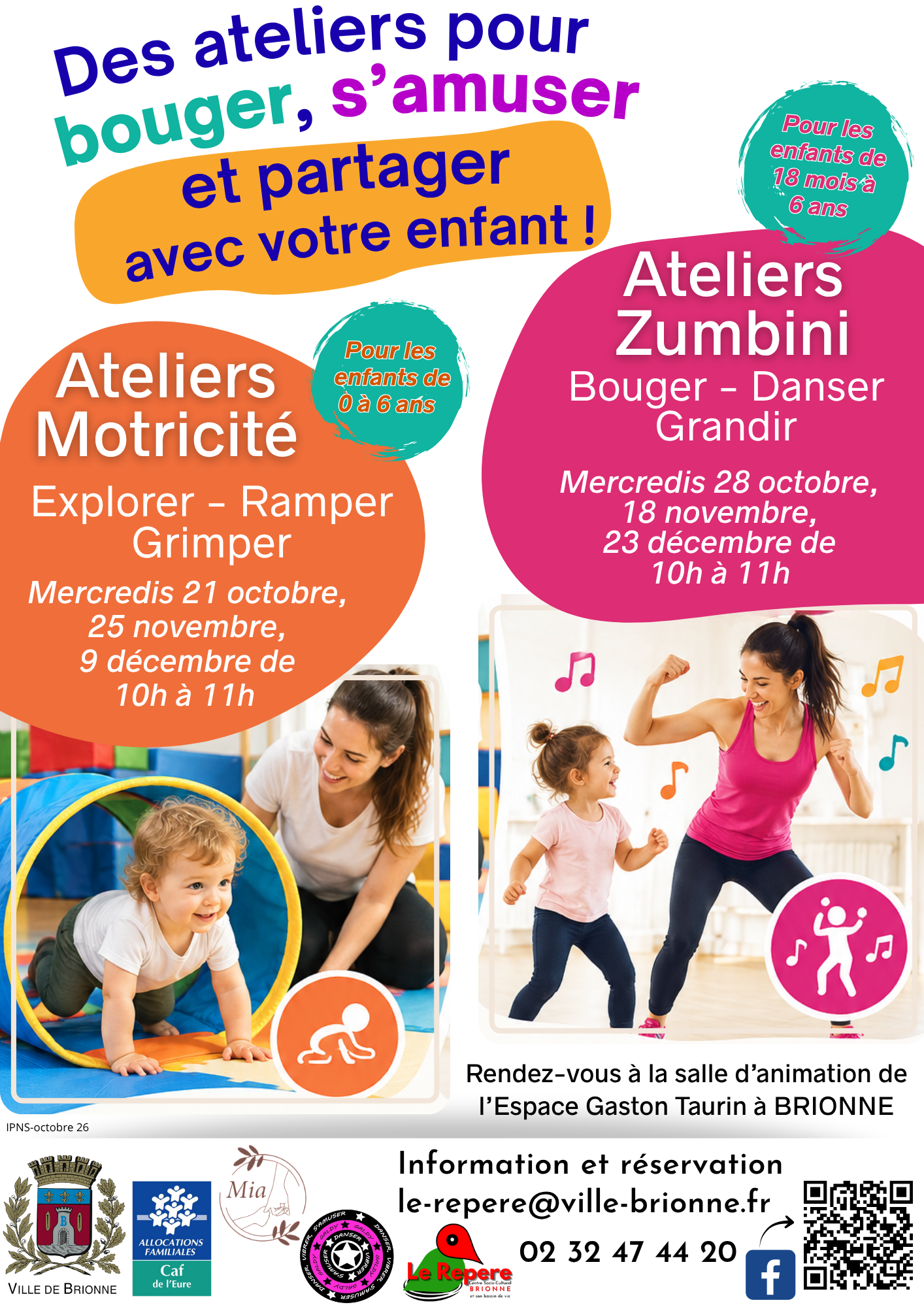 ATELIER du REPERE - ATELIERS MOTRICITE ET ZUMBINI