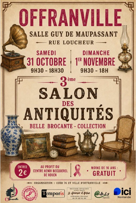 Affiche Salon des Antiquités et Belle Brocante 2026 d'Offranville
