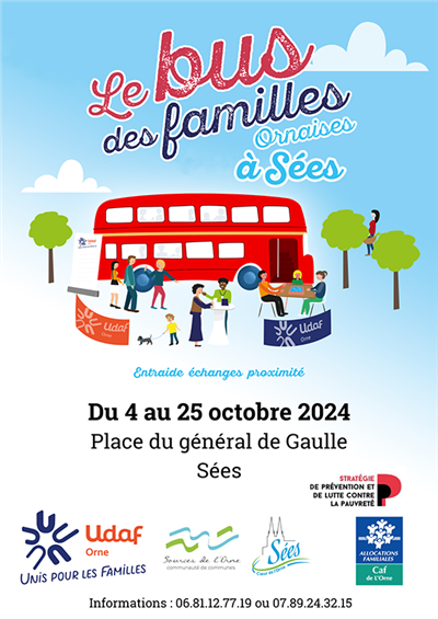 Le bus des familles ornaises Du 4 au 25 oct 2024