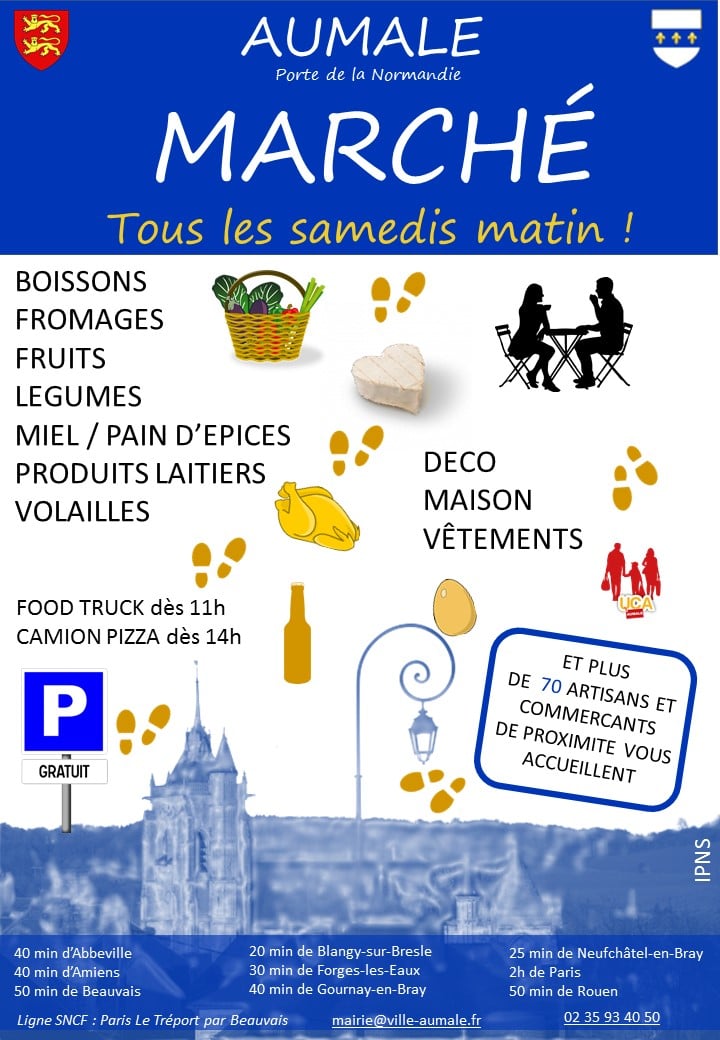 Affiche marché d'Aumale - ©Ville d'Aumale Affiche marché d'Aumale