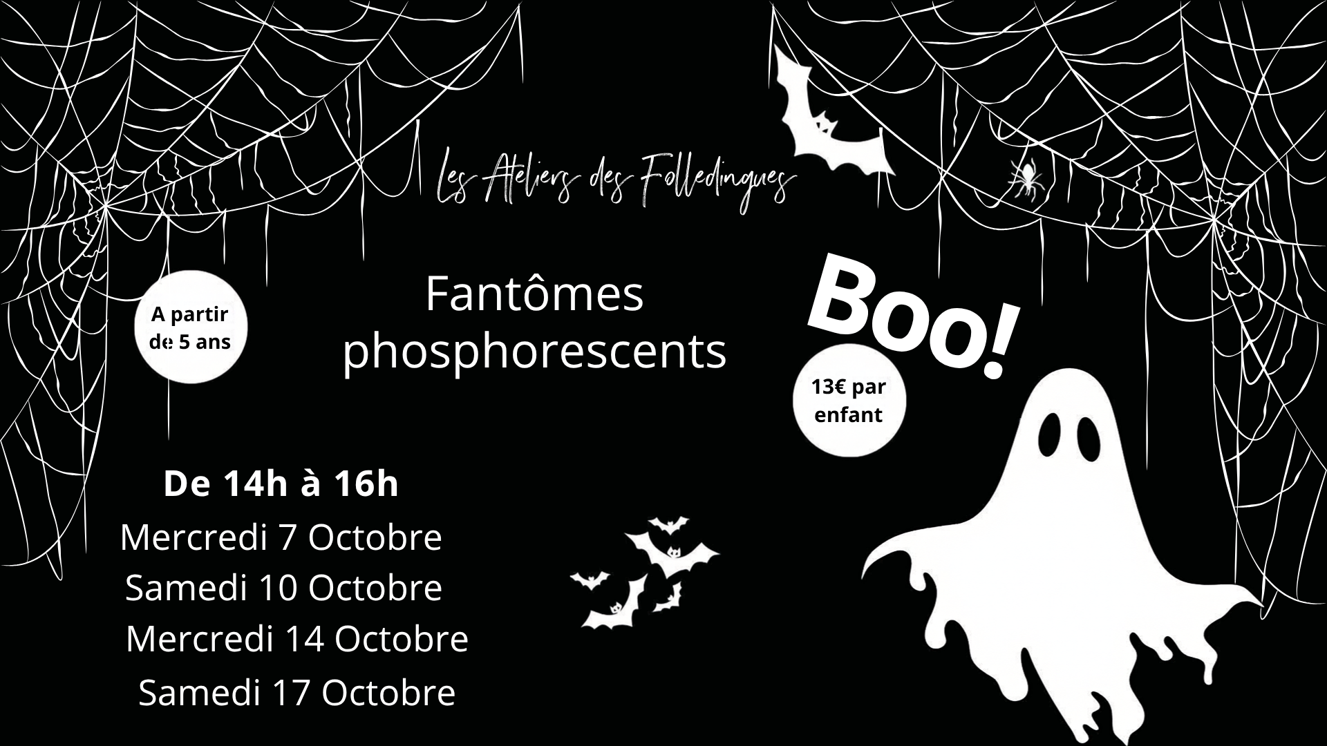 Ateliers des Folledingues : Spécial Halloween — visuel événement