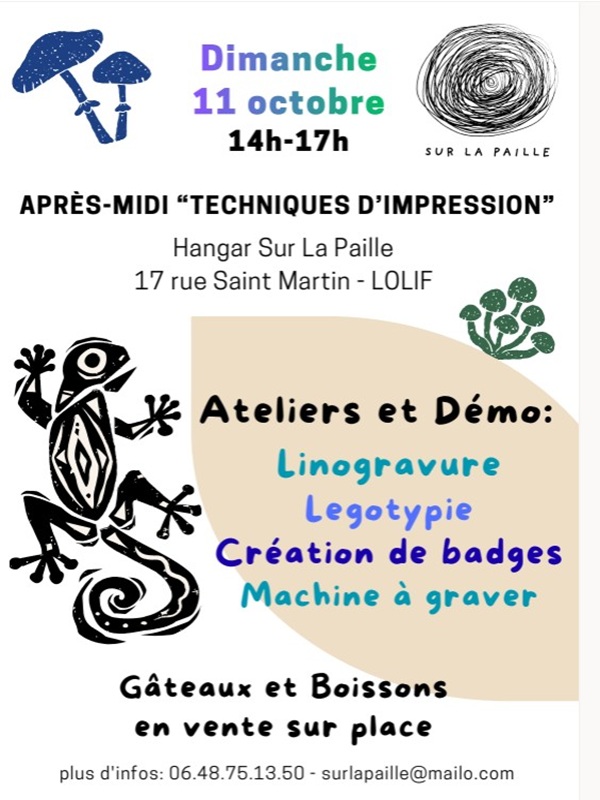 Ateliers "linogravure et techniques d'impression"