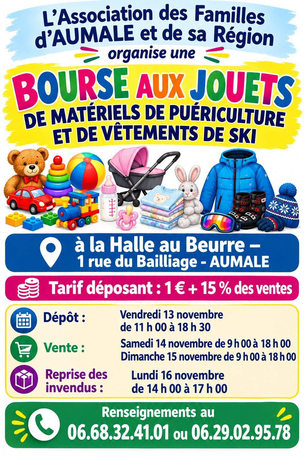 Bours aux jouets Aumale - ©Association des familles Bours aux jouets Aumale