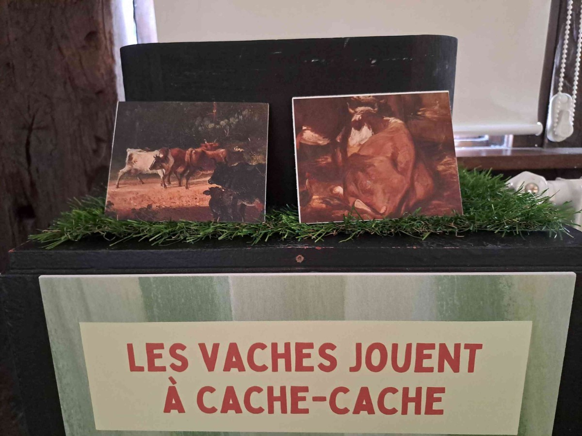 Exposition "Du Pré à l'oeuvre" : modules enfants pour explorer le monde des vaches !