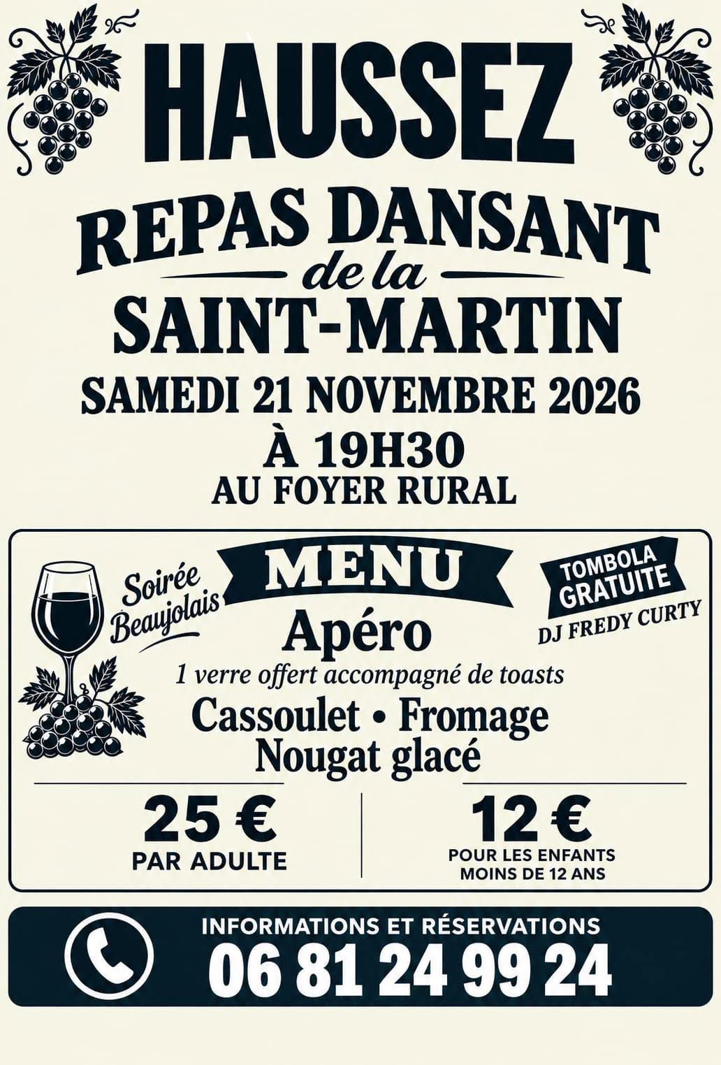 Repas dansant de la Saint-Martin