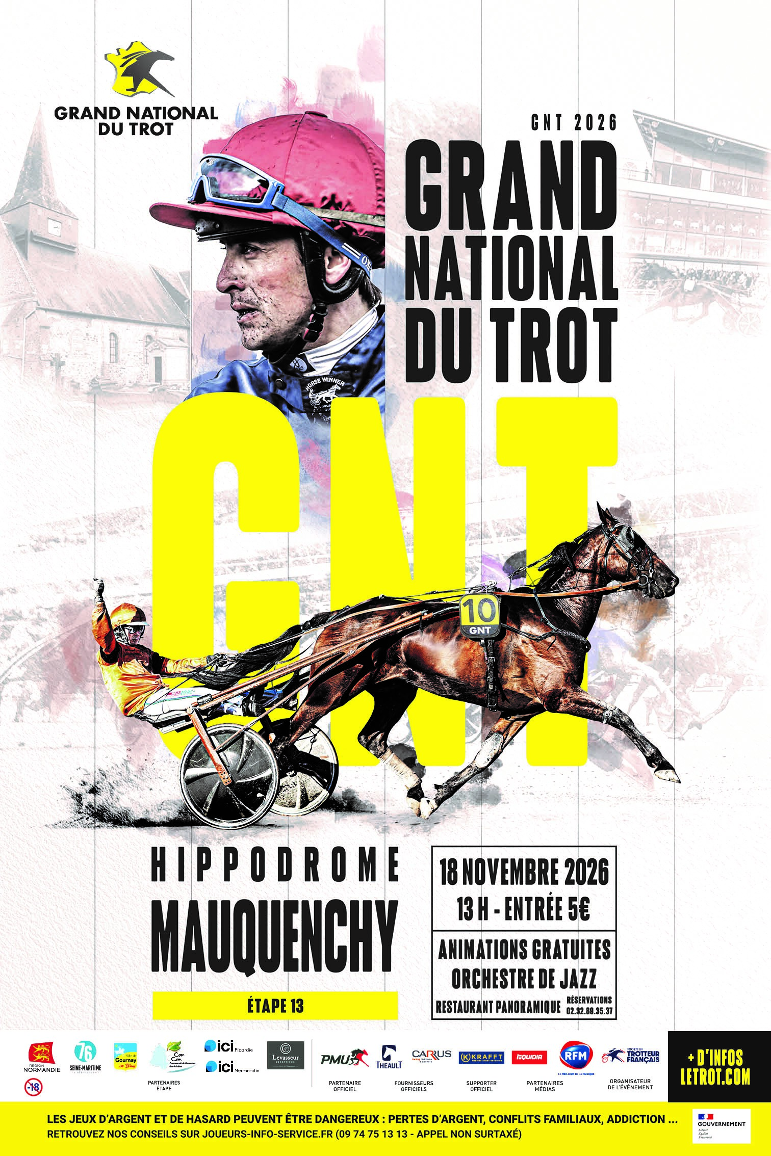 Grand National du Trot à l'hippodrome de Mauquenchy