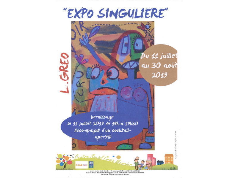 Expo singulière © Centre social Croix Mercier Expo singulière