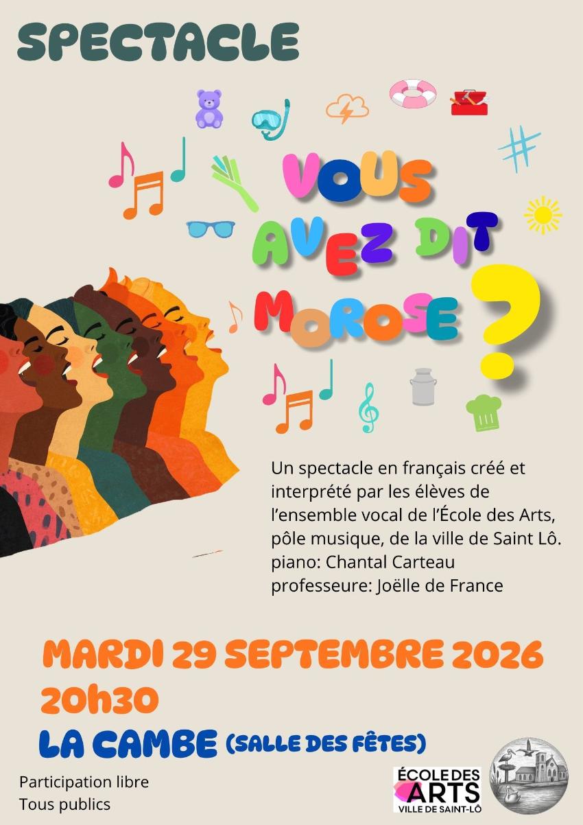 Spectacle : VOUS AVEZ DIT MOROSE ?