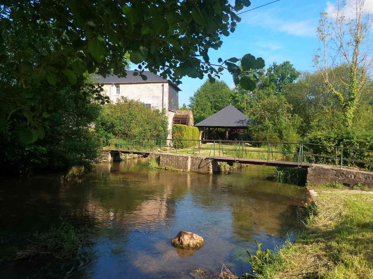 Moulin en action - tac à tac les pistons !...Une visite commentée du Petit Moulin d'Orbec