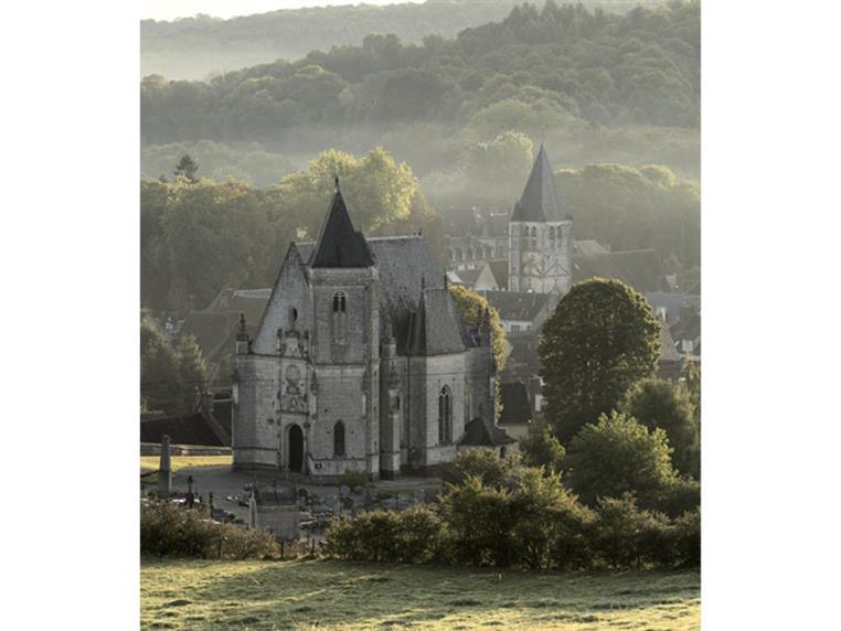Carte Postale Ancienne Longny-au-Perche (Orne) église, Hôtel St Pierre, Bazar - Vers 1900