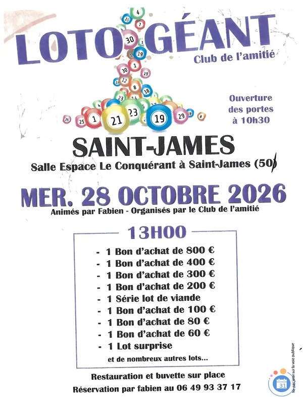 Flyer Loto – Saint-James