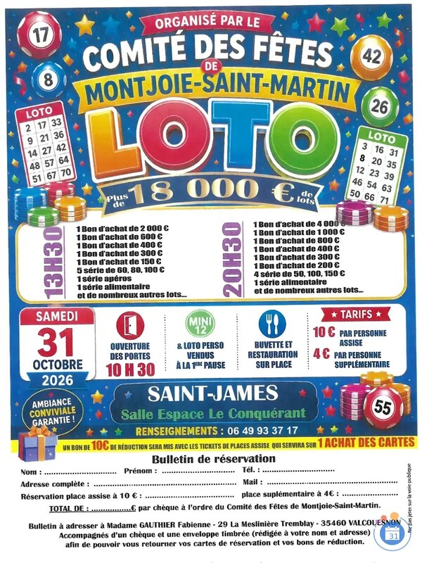 Flyer Loto – Saint-James