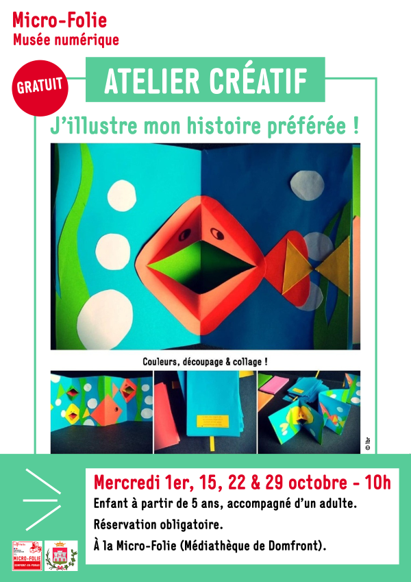 Domfront En Poiraie : Micro-folie - Atelier créatif : J'illustre mon histoire préférée !