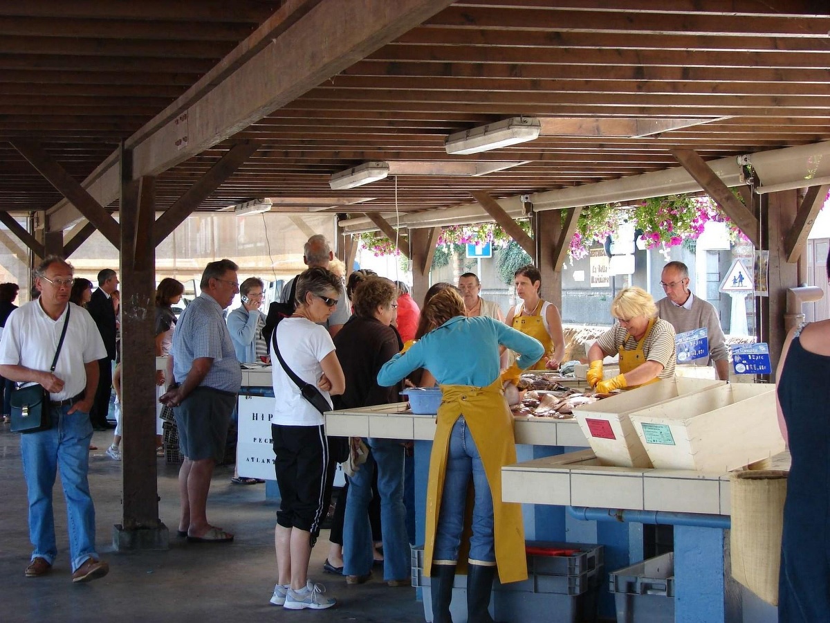 Marché de poisson Grandcamp-Maisy