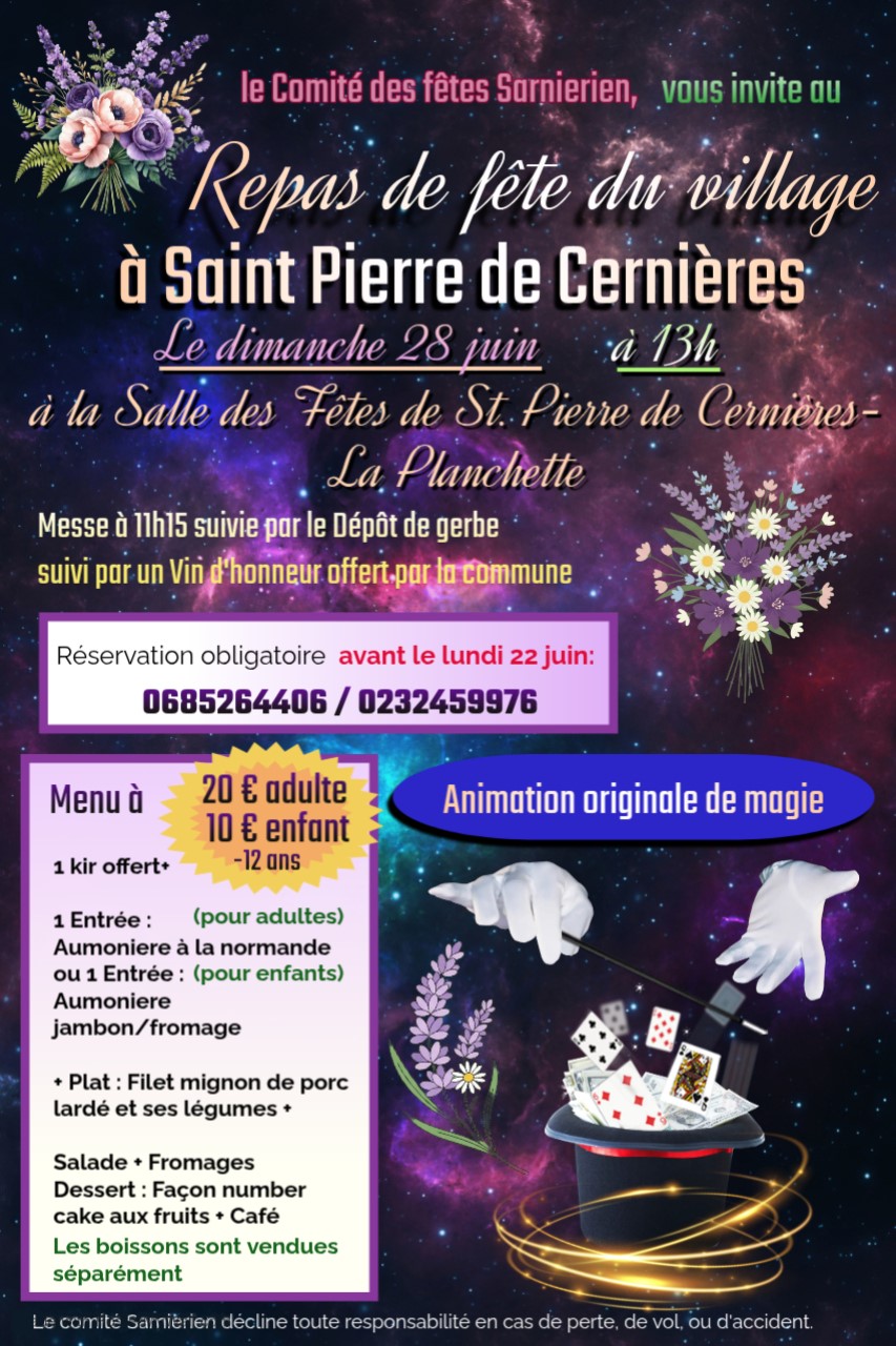 OK_28.06_fête communale et repas dansant - St Pierre de Cernières