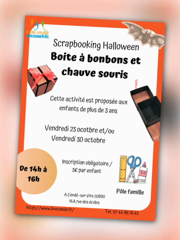 Atelier "Boite à bonbons et chauve-souris"
