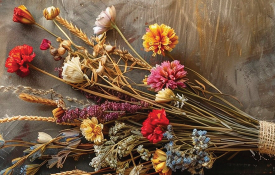 Atelier créatif : Les bouquets secs muraux