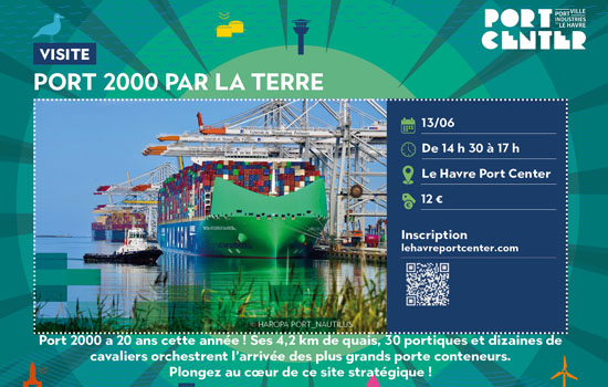 Port 2000 par la terre