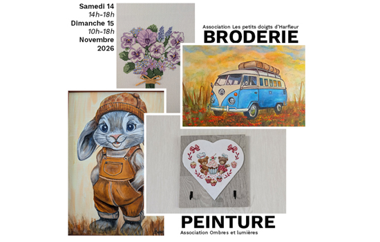Exposition : Broderie & peinture