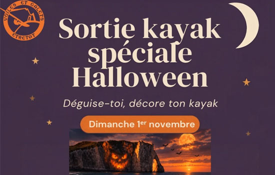 Sortie kayak spéciale Halloween à Étretat !