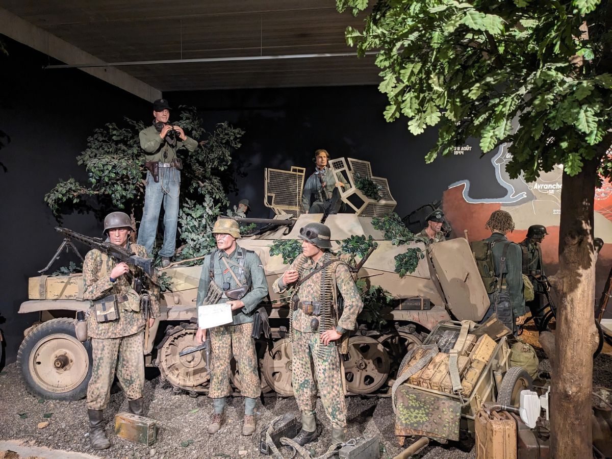Scène du musée, la bataille de Mortain