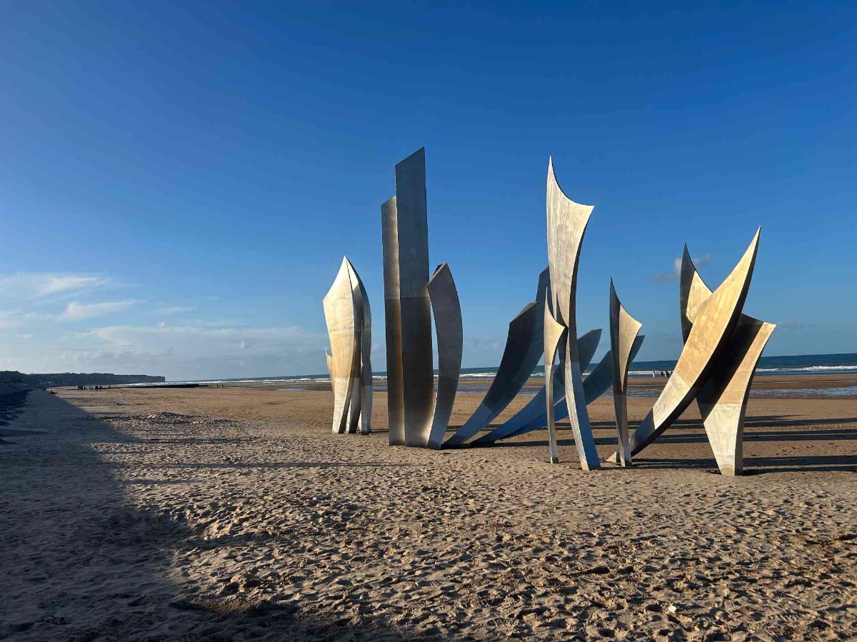 Statue des Braves, plage d'Omaha Beach