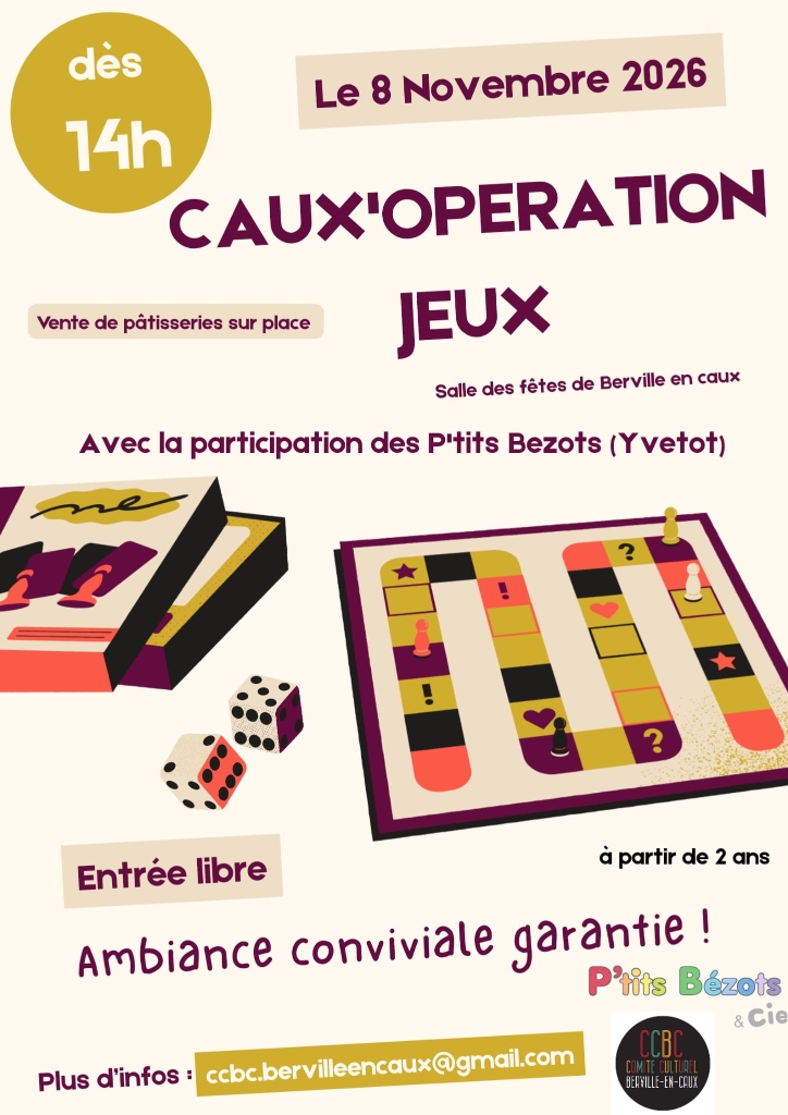 affiche caux operation jeux