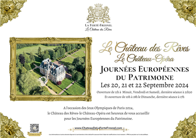 Journées du Patrimoine au Château des Rêves Du 20 au 22 sept 2024