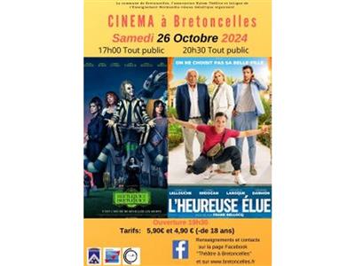 Cinéma à Bretoncelles - 2 séances (Beetlejuice... Le 26 oct 2024