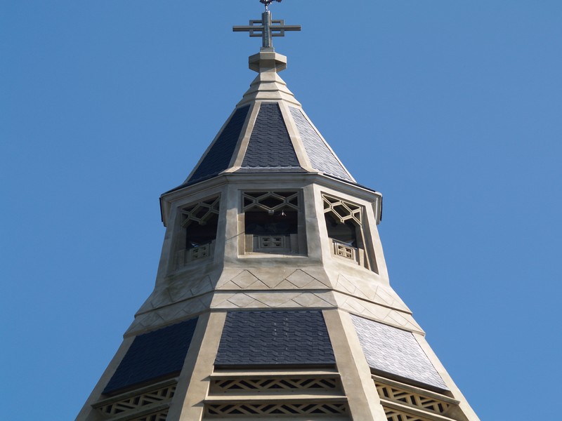 Domfront En Poiraie : Montée au clocher de l'église Saint-Julien à Domfront