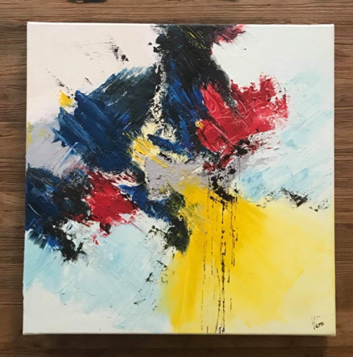 Peinture au couteau Véronique Lagrange Cressot Peinture au couteau