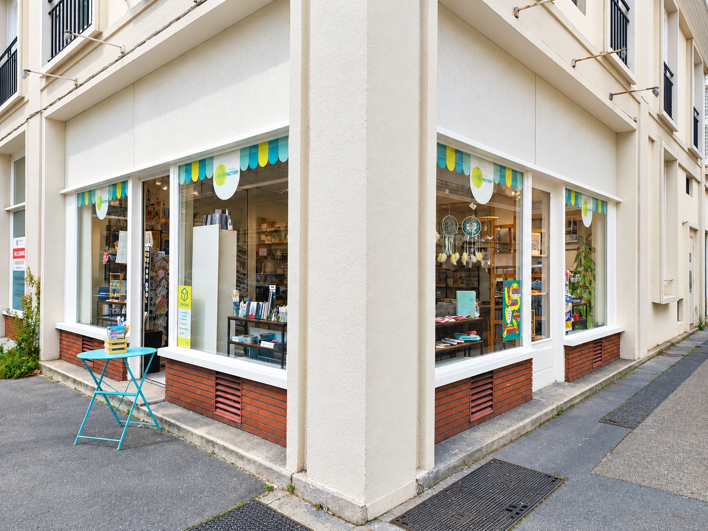 Façade de l'atelier boutique