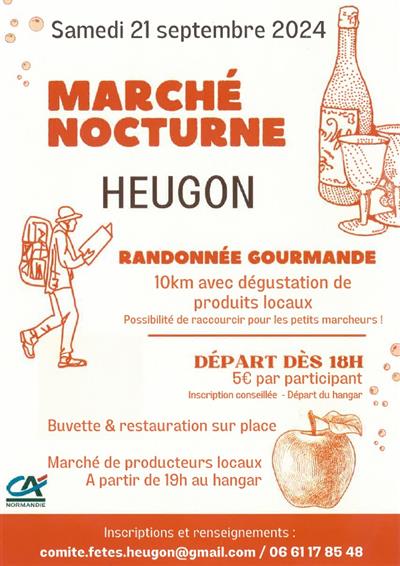 Randonnée Gourmande + Marché Nocturne Le 21 sept 2024