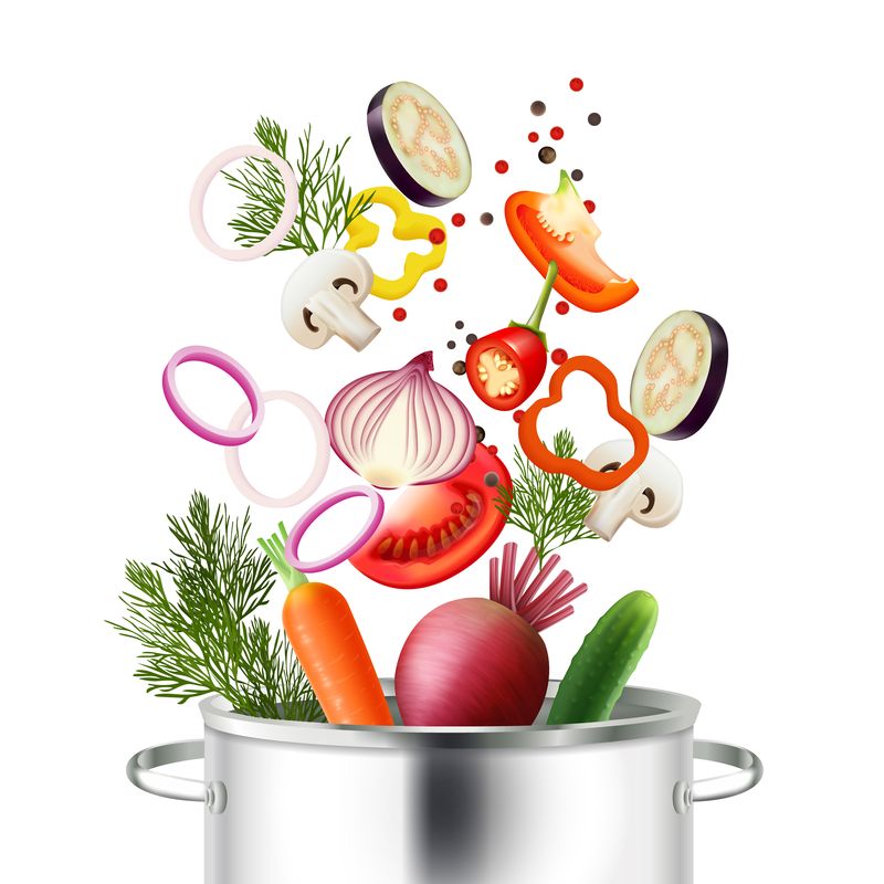 Cuisine zéro déchet Macrovector Cuisine zéro déchet