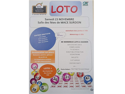 Loto à Macé Le 23 nov 2024