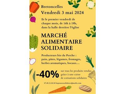 Marché alimentaire bio solidaire Du 7 juin au 4 oct 2024