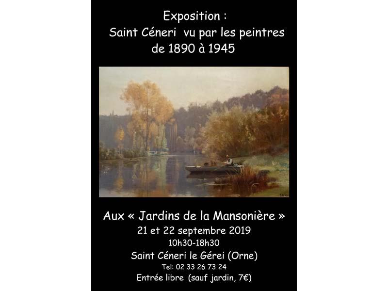 Expo peintures St Céneri ©La Mansonière Expo peintures St Céneri