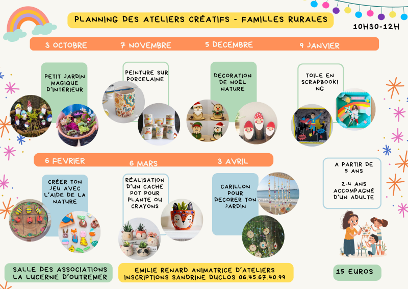 Ateliers créatifs