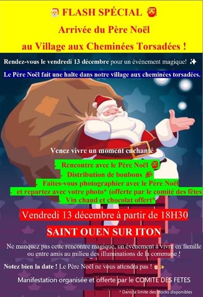 Arrivée du Père Noël Le 13 déc 2024